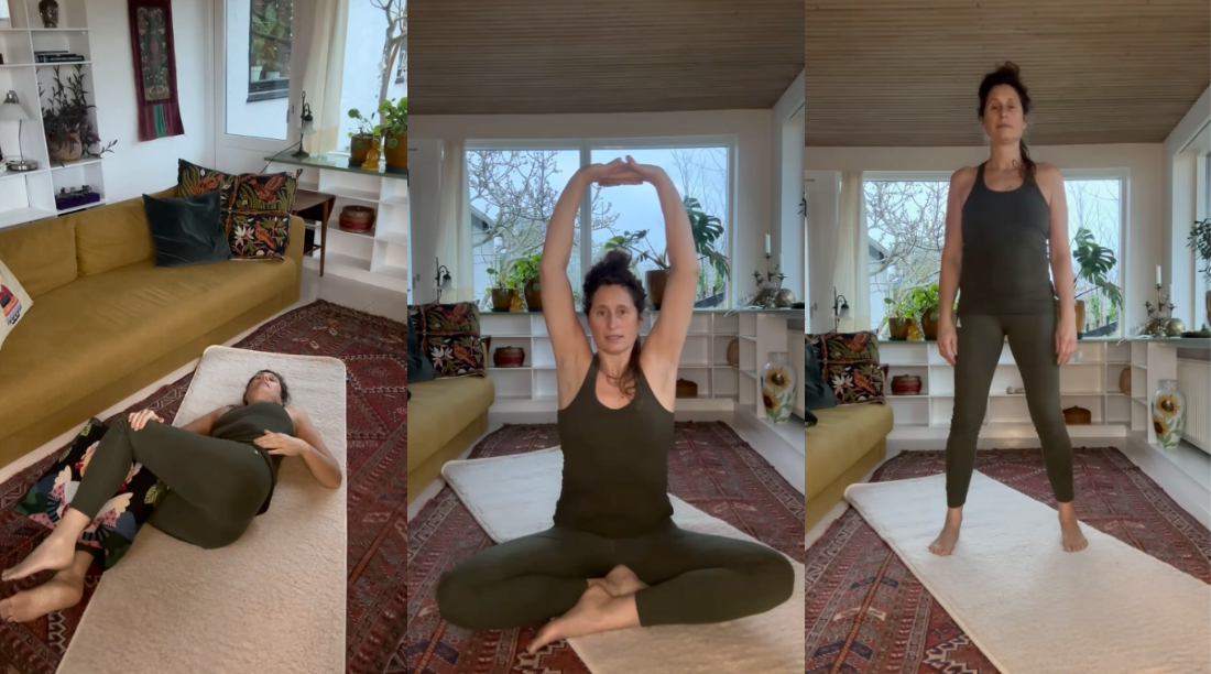 3 yogaøvelser med Rikke Hansen