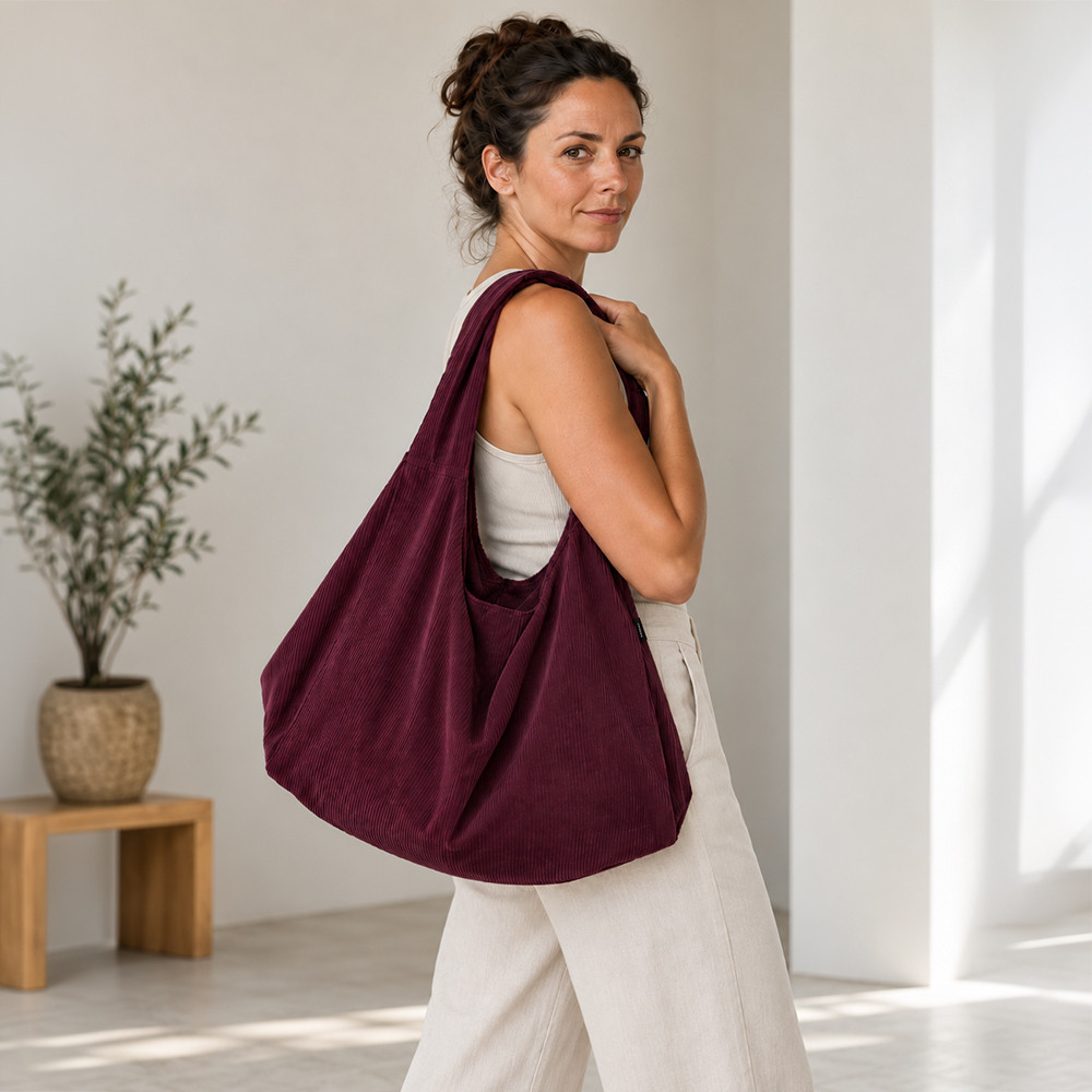 Yoga Big Bag - Stor yogataske i fløjl