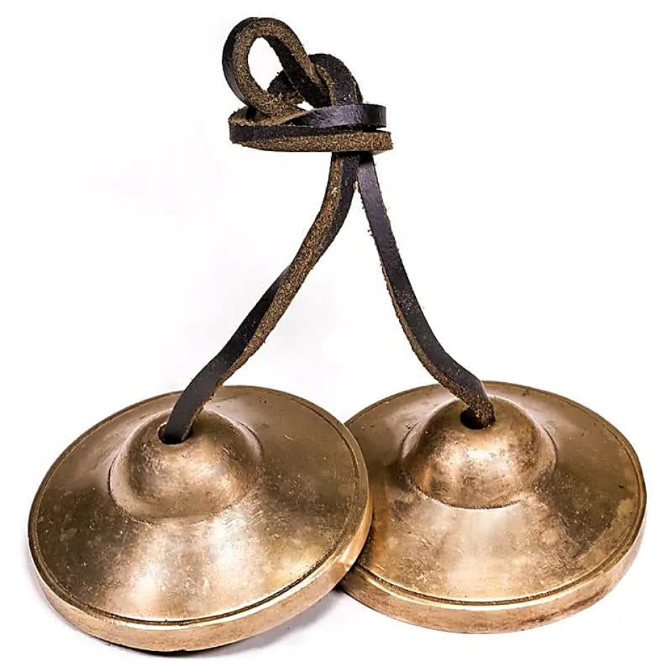 Tingsha klokke i messing (Plain)