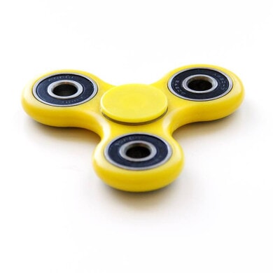 Fidget Spinner (Gul/Sort)